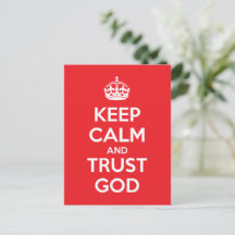 Mantenha a Calma e Confie em Deus