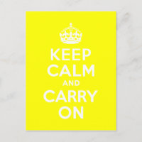 Mantenha-se Calmo e Carregue Em Amarelo