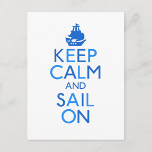 Cartão Postal Mantenha-se calmo e navegue