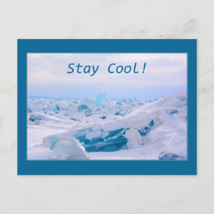 Cartão Postal Mantenha-se Legal com a placa Poste