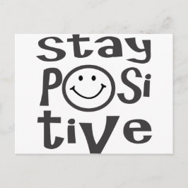 Cartão Postal Mantenha-se positivo
