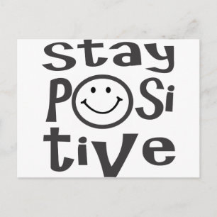 Cartão Postal Mantenha-se positivo