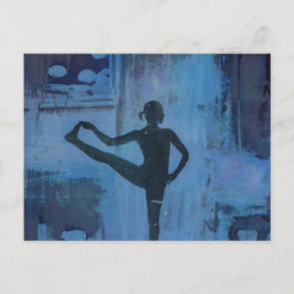 Cartão Postal Mantenho Meu Equilíbrio, Garota Yoga