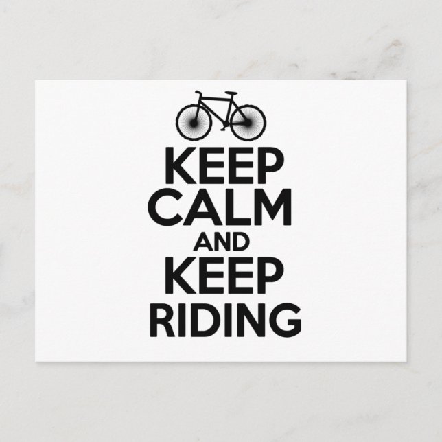 Cartão Postal Manter Calmo e Continuar A Andar (Frente)