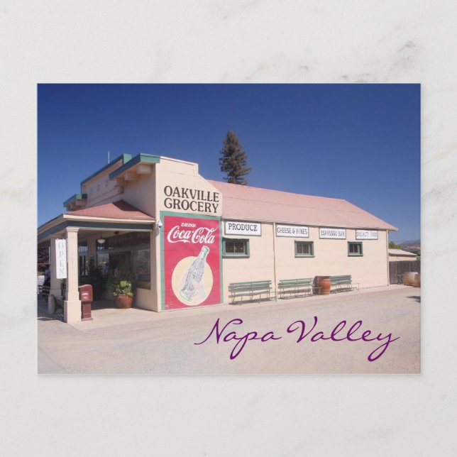 Cartão Postal Mantimento de Napa Valley (Frente)