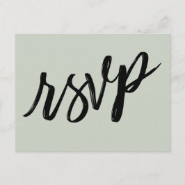 Cartão Postal Manual Casual Bold Sage Green RSVP