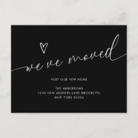 Manuscrito Minimalista de Coração Preto que Mudamo