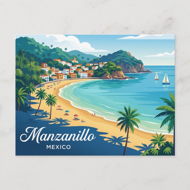 Cartão Postal Manzanillo México (Frente)
