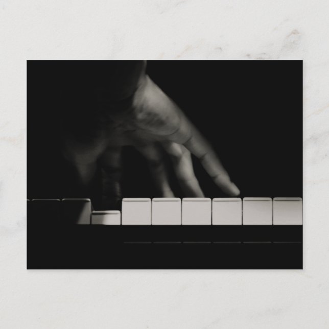 Cartão Postal Mão de Pianista (Frente)