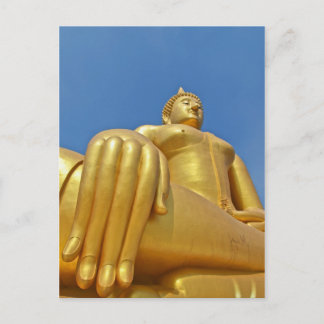 Cartão Postal Mão dourada