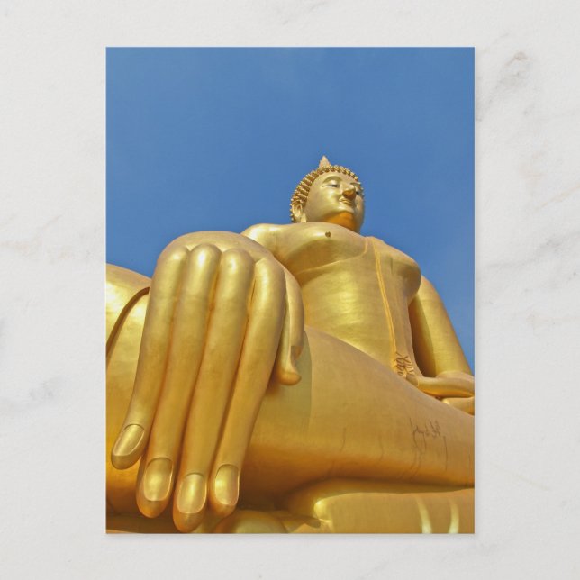 Cartão Postal Mão dourada (Frente)