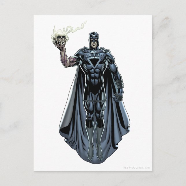 Cartão Postal Mão Preta com Caveira 2 (Frente)