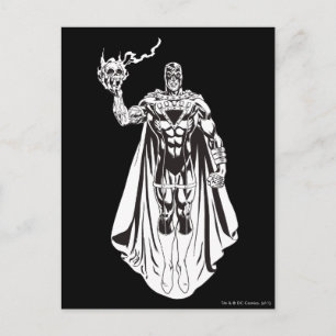 Cartão Postal Mão Preta com Caveira 3