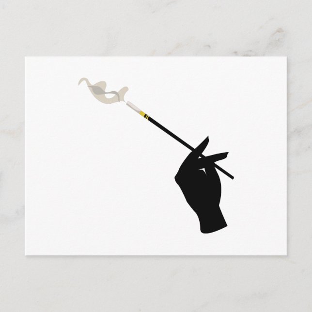 Cartão Postal Mão Segurando Cigarro (Frente)