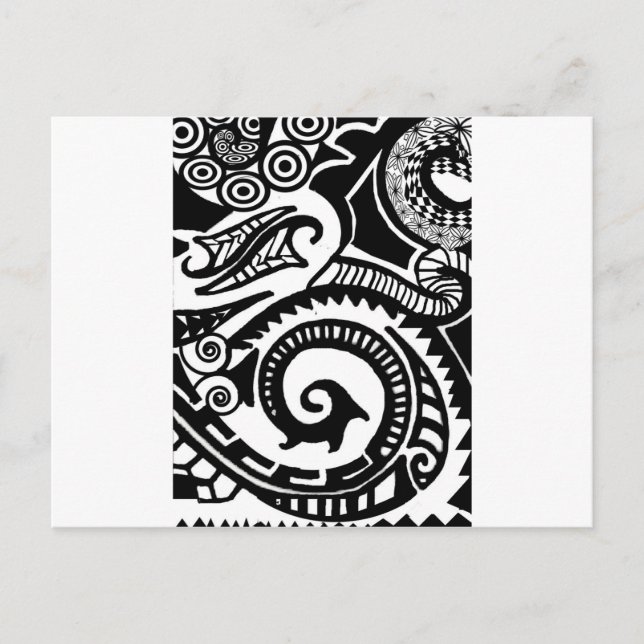 Cartão Postal maori (Frente)