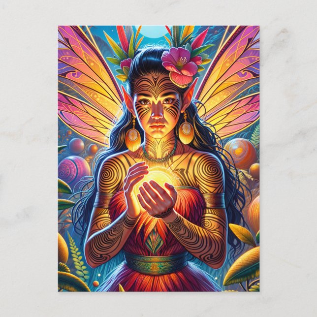 Cartão Postal Māori Fairy (Frente)