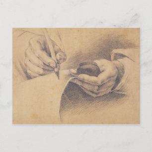Cartão Postal Mãos de Desenho, 1798
