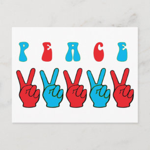 Cartão Postal Mãos de Paz