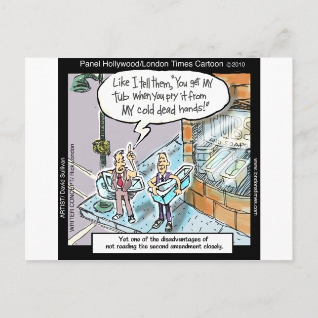 Cartão Postal Mãos Frias e Limpa C/ Presentes Engraçados e Camis (Frente)