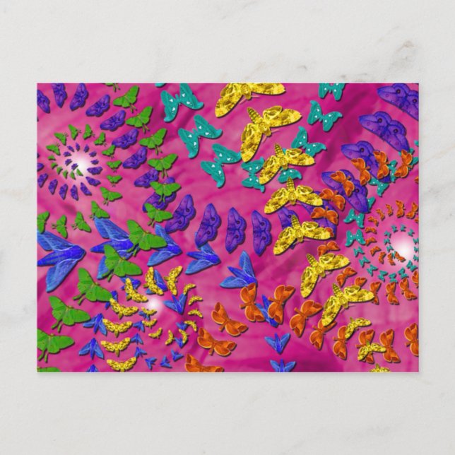 Cartão Postal Mãos giratórias (Frente)