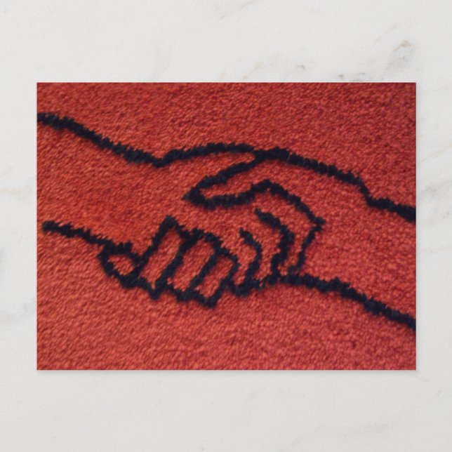 Cartão Postal mãos vermelhas (Frente)