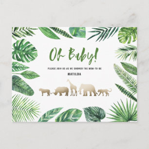 Cartão Postal Mãozinha de ouro tropical e colorida futura