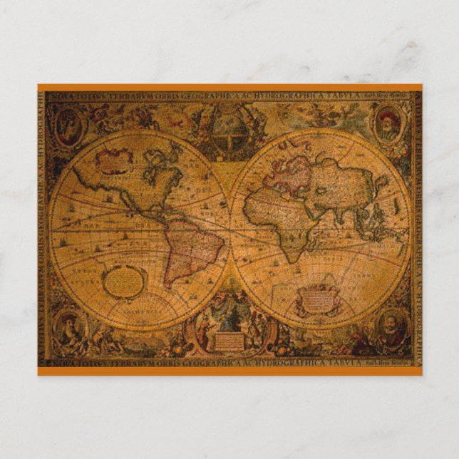 CARTÃO POSTAL MAPA ANTICO (Frente)