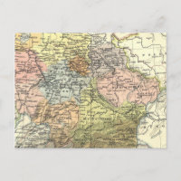 Mapa antigo da Europa Oriental