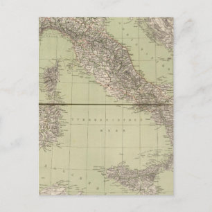 Cartão Postal Mapa Atlas Itália