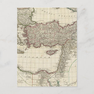 Cartão Postal Mapa clássico de Roma