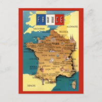 Mapa Colorido da França