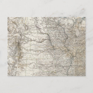 Cartão Postal Mapa composto dos Estados Unidos da América