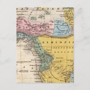 Cartão Postal Mapa da África