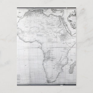 Cartão Postal Mapa da África