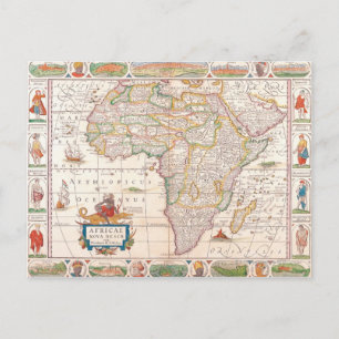 Cartão Postal Mapa da África 2