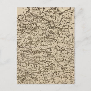 Cartão Postal Mapa da Alemanha