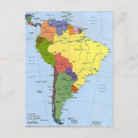 mapa da América do Sul