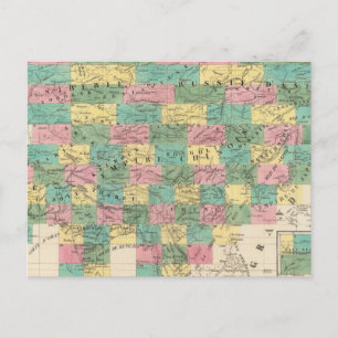 Cartão Postal Mapa da Assembleia da Ásia