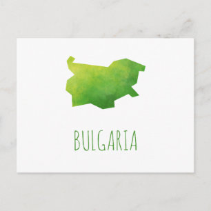 Cartão Postal Mapa da Bulgária