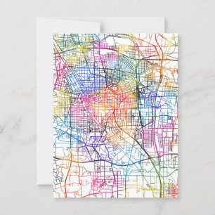Cartão Postal Mapa da Cidade da China de Zhengzhou