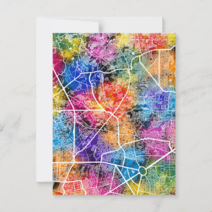 Cartão Postal Mapa da Cidade das Filipinas no Caloocan