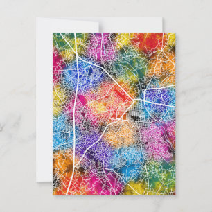 Cartão Postal Mapa da Cidade de Aba Nigéria