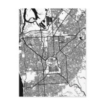 Mapa da Cidade de Adelaide Austrália