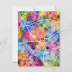 Cartão Postal Mapa da Cidade de Amritsar Punjab