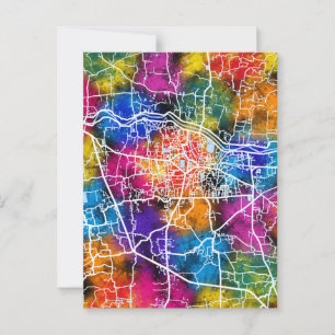 Cartão Postal Mapa da Cidade de Bangladesh Cumilla