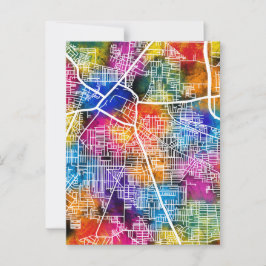Cartão Postal Mapa da cidade de Delhi Najafgarh