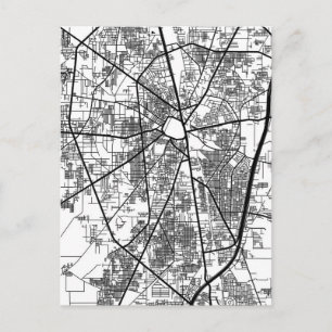 Cartão Postal Mapa da Cidade de Gujranwala Paquistão