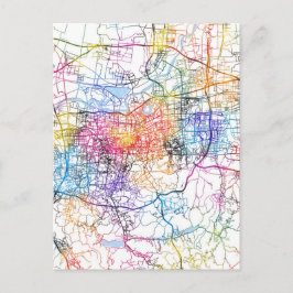 Cartão Postal Mapa da cidade de Jinan China