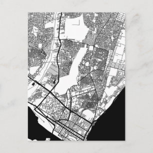 Cartão Postal Mapa da Cidade de Maputo Moçambique