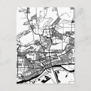 Cartão Postal Mapa da cidade de Rostov-on-Don Rússia
